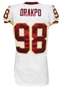 10/23/2011 Brian Orakpo Washington Redskins Game-Used Road Jersey