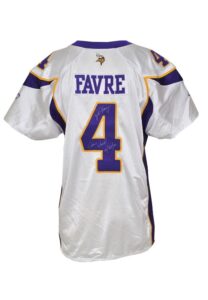 10/25/2009 Brett Favre Minnesota Vikings Game-Used & Autographed Road Jersey