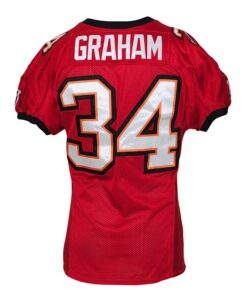 10/25/2009 Earnest Graham Tampa Bay Buccaneers Game-Used Home Jersey