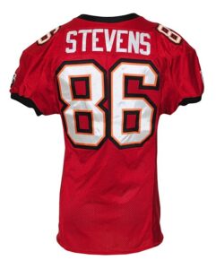 10/25/2009 Jerramy Stevens Tampa Bay Buccaneers Game-Used Home Jersey