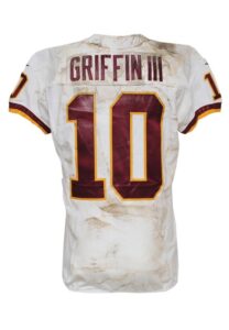 10/27/2013 Robert Griffin III Washington Redskins Game-Used Road Jersey