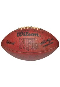 10/28/1984 Atlanta Falcons vs. Pittsburgh Steelers Game-Ball Autographed By Steve Bartkowski