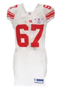 10/28/2007 Kareem McKenzie New York Giants Game-Used Road Jersey