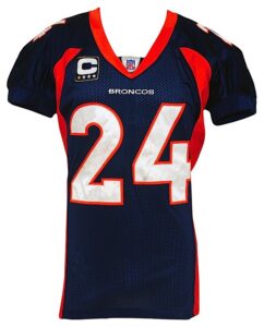 10/29/2007 Champ Bailey Denver Broncos Game-Used Home Jersey