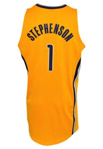 10/29/2013 Lance Stephenson Indiana Pacers Game-Used Home Jersey