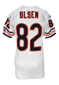 10/3/2010 Greg Olsen Chicago Bears Game-Used Road Jersey