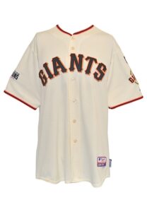 10/3/2015 Brandon Crawford San Francisco Giants Game-Used Home Jersey