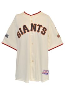 10/3/2015 Bruce Bochy San Francisco Giants Manager-Worn Home Jersey