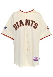 10/3/2015 Madison Bumgarner San Francisco Giants Game-Used Home Jersey