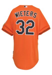 10/3/2015 Matt Wieters Baltimore Orioles Game-Used Home & Alternate Home Jersey