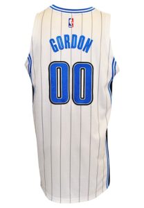 10/30/2014 Aaron Gordon Orlando Magic Game-Used Rookie Home Jersey