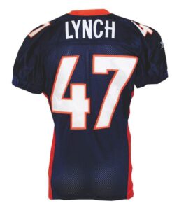 10/31/2004 John Lynch Denver Broncos Game-Used Home Jersey