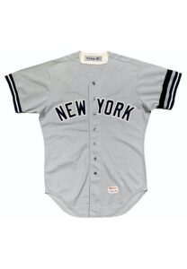 10/6/1985 Phil Niekro New York Yankees “300th Win” Game-Used Road Jersey