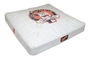 10/6/2001 Cal Ripken, Jr. Baltimore Orioles Game-Used 3rd Base From Final Career Game