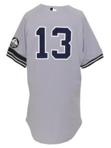 10/6/2010 & 10/15/2010 Alex Rodriguez NY Yankees Game-Used Postseason Road Jersey