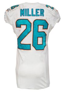 10/6/2013 Lamar Miller Miami Dolphins Game-Used Home Jersey