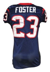 10/9/2011 Arian Foster Houston Texans Game-Used & Autographed Home Jersey