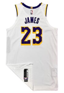 11/11/2018 LeBron James LA Lakers Game-Used Home Jersey