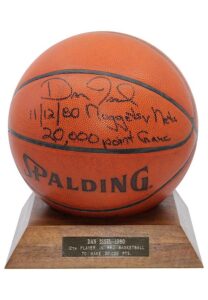 11/12/1980 Dan Issel 20,000th Career Point Scored Actual Game-Used & Autographed Basketball