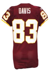 11/13/2011 Fred Davis Washington Redskins Game-Used Home Jersey