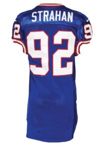 11/14/1999 Michael Strahan New York Giants Game-Used Home Jersey