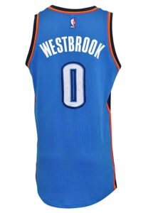 11/14/2016 Russell Westbrook Oklahoma City Thunder Game-Used Road Jersey