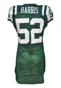 11/15/2009 David Harris New York Jets Game-Used Home Jersey