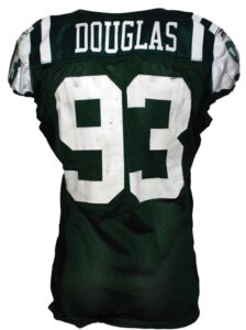 11/15/2009 Marques Douglas New York Jets Game-Used Home Jersey