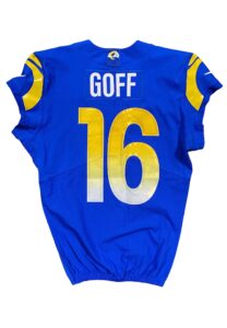 11/15/2020 Jared Goff LA Rams Game-Used Jersey