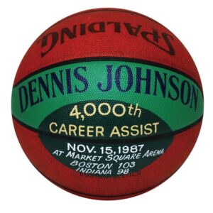 11/15/87 Dennis Johnson’s 4,000th Career Assist Game Ball