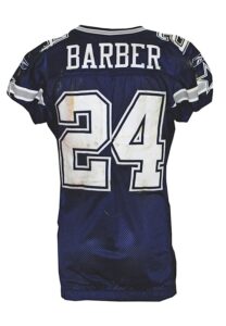 11/16/2008 Marion Barber Dallas Cowboys Game-Used Road Jersey