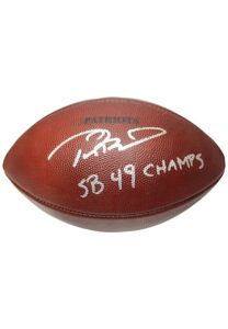 11/16/2014 New England Patriots Game-Used Football Autographed & Inscribed By Tom Brady