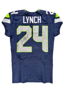 11/17/2013 Marshawn Lynch Seattle Seahawks Game-Used & Signed Home Jersey