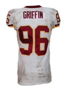 11/19/2006 Cornelius Griffin Washington Redskins Game-Used Road Jersey Worn at Tampa Bay