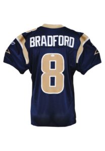 11/20/2011 Sam Bradford St. Louis Rams Game-Used & Autographed Road Jersey