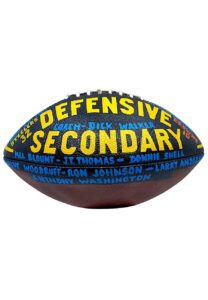 11/22/1981 Pittsburgh Steelers Painted Game Ball Presented To Coach Dick Walker