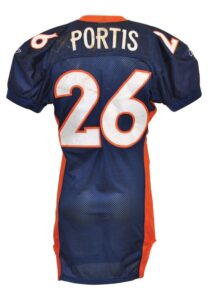 11/23/2003 Clinton Portis Denver Broncos Game-Used Home Jersey