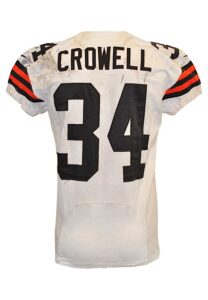 11/23/2014 Isaiah Crowell Cleveland Browns Game-Used Home Jersey