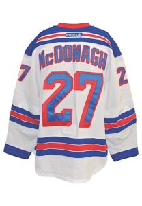 11/23/2015-1/2/2016 Ryan McDonagh New York Rangers Game-Used Home Jersey & 2015-16 Game-Used Gloves