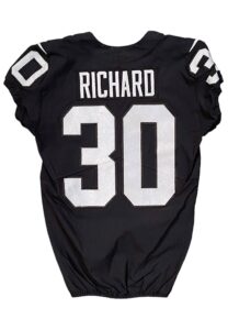 11/24/19 Jalen Richard Oakland Raiders Game-Used London Jersey