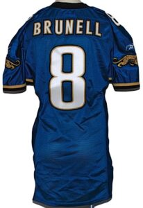 11/24/2002 & 12/22/2002 Mark Brunell Jacksonville Jaguars Game-Used Home Jersey