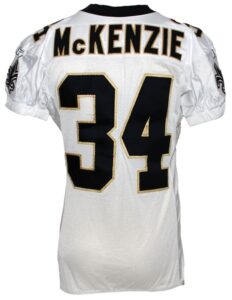 11/25/2007 Mike McKenzie New Orleans Saints Game-Used Road Jersey