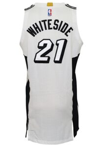 11/26/2016 Hassan Whiteside Miami Heat Game-Used Alternate Jersey