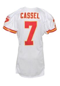 11/28/2010 Matt Cassel KC Chiefs Game-Used Road Jersey