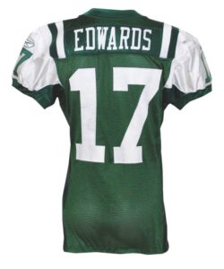 11/29/2009 Braylon Edwards NY Jets Game-Used Home Jersey