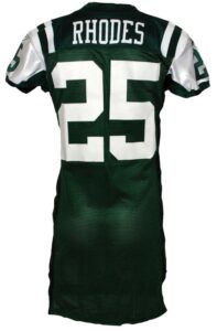 11/29/2009 Kerry Rhodes New York Jets Game-Used Home Jersey