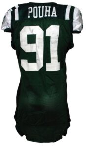 11/29/2009 Sione Pouha New York Jets Game-Used Home Jersey