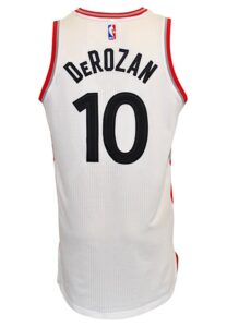 11/29/2015 DeMar DeRozan Toronto Raptors Game-Used Home Jersey