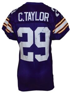 11/30/2008 Chester Taylor Minnesota Vikings Game-Used Home Throwback Jersey