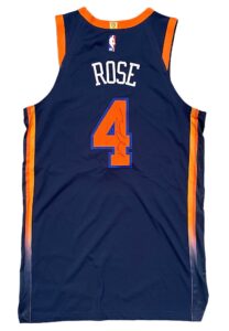 11/30/2022 Derrick Rose NY Knicks Game-Used & Autographed Jersey